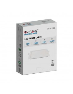 214871-Mini Pannello LED  Montaggio ad Incasso Quadrato -1 2