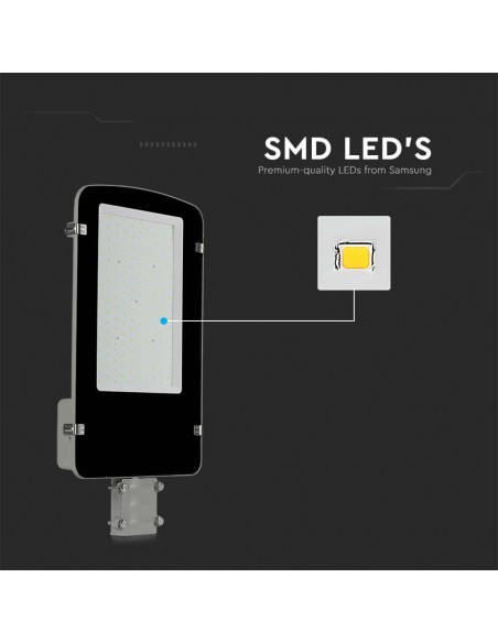 215291-Armatura Stradale LED Chip Samsung  Colore Grigio  -7