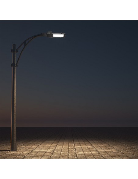 215301-Armatura Stradale LED Chip Samsung  Colore Grigio  -4