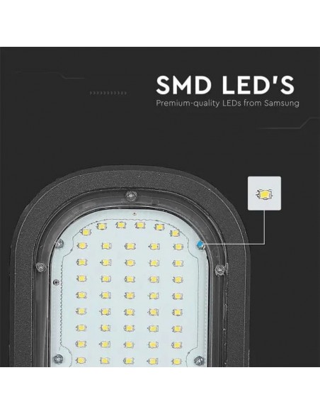 21538-Armatura Stradale LED Chip Samsung  Colore Grigio scuro  -7