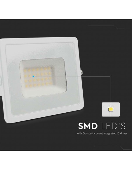 Faro LED SMD 30W E-Series G2 Bianco 4000K IP65