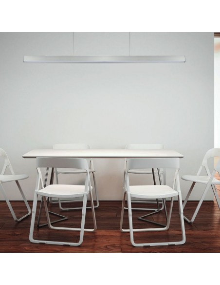 21602-Plafoniera LED Chip Samsung a Sospensione  Lineare Colore Bianco -4