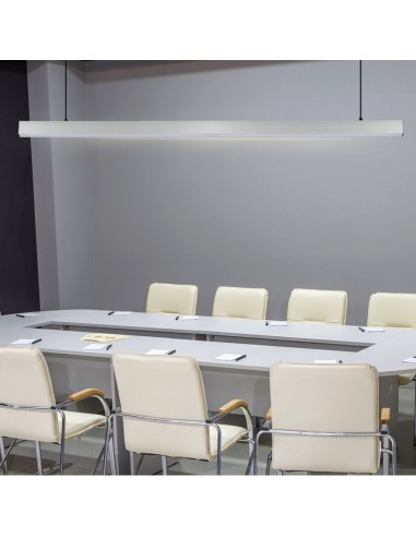 21602-Plafoniera LED Chip Samsung a Sospensione  Lineare Colore Bianco -5