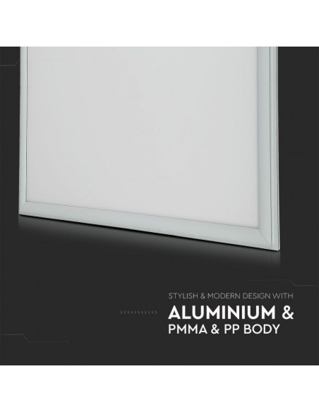 Pannello LED 40W 120LM/W da Incasso 600x600mm, Driver Esterno Incluso, Bianco 3000K