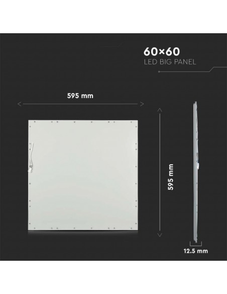 2162426-Pannello LED  LM/W da Incasso xmm Colore Bianco -2