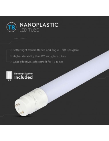 216394-Tubo LED T  G cm in Nanoplastica Non Ruotabile -6