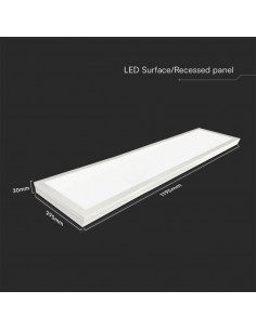 2166251-Pannello LED Chip Samsung  LM/W Installazione in da Incasso/Plafone-1 2