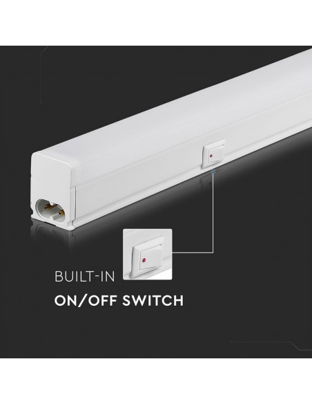 Plafoniera LED Chip Samsung Lineare 7W 60cm Raccordabile con Interruttore 3000K