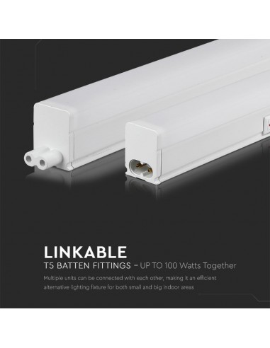 21693-Plafoniera LED Chip Samsung Lineare  cm Raccordabile con Interruttore -7