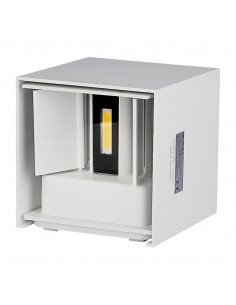 217079-Lampada LED da Muro Quadrata Doppio LED COB  LM/W Colore Bianco Satinato Fascio Luminoso Regolabile  -1