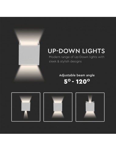 Lampada LED da Muro Quadrata Doppio...