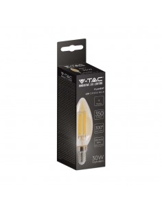 217113-Lampadina LED E  Candela Filamento Ambrato -1 2