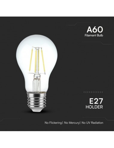 217120-Lampadina LED E  LM/W A Filamento -6