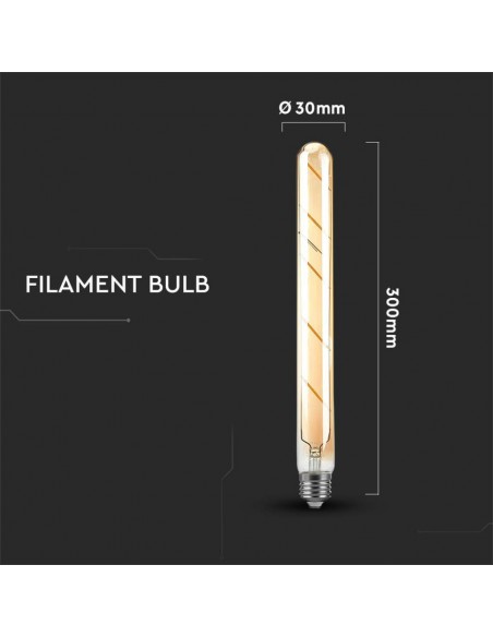 217142-Lampadina LED E  T Filamento Ambrato -3