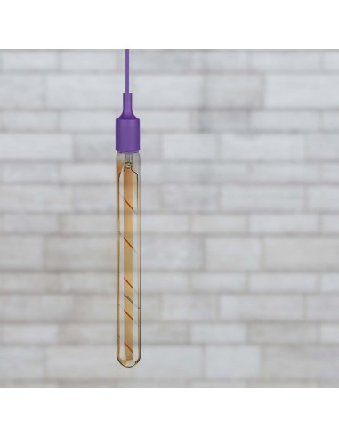 217142-Lampadina LED E  T Filamento Ambrato -4