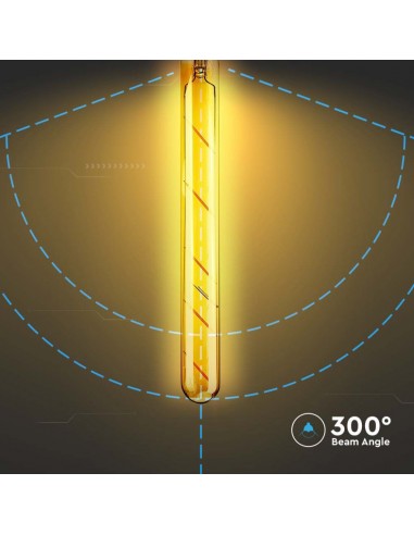 217142-Lampadina LED E  T Filamento Ambrato -7