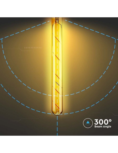 217142-Lampadina LED E  T Filamento Ambrato -7