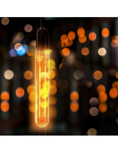 217143-Lampadina LED E  LM/W T Filamento Ambrato -4