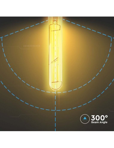 217143-Lampadina LED E  LM/W T Filamento Ambrato -7