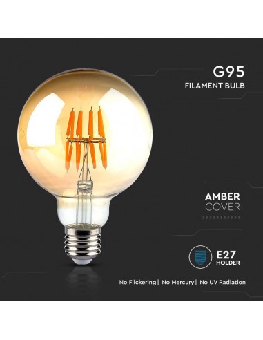 217145-Lampadina LED E  G Filamento Ambrato -6