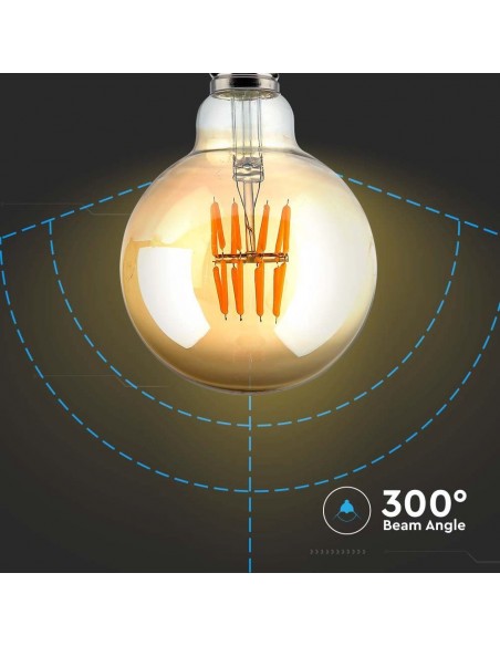 217145-Lampadina LED E  G Filamento Ambrato -7