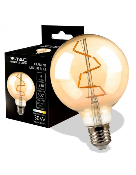 217146-Lampadina LED E  G Filamento Ambrato -1