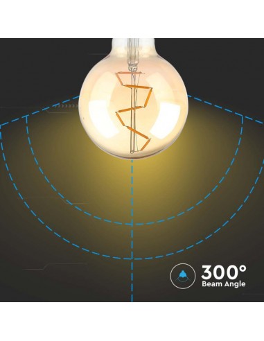 Lampadina LED E27 4W G95 Filamento...