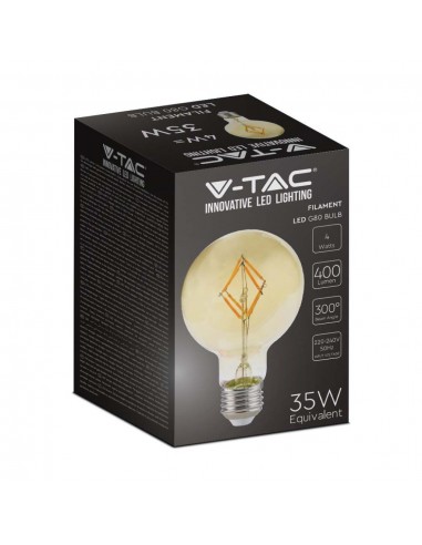 217148-Lampadina LED E  G Filamento Ambrato -2