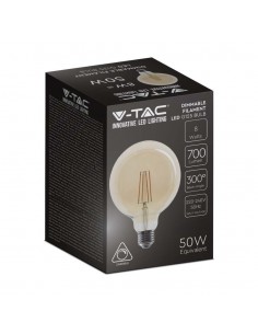 217155-Lampadina LED E  G Filamento Ambrato  Dimmerabile-1 2