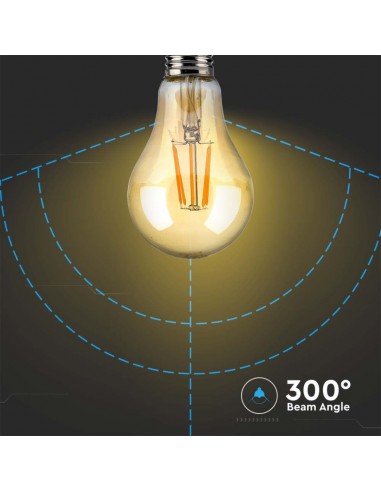 217157-Lampadina LED E  A Filamento Ambrato -7
