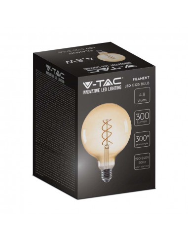 217216-Lampadina LED E  G Filamento Ambrato -2