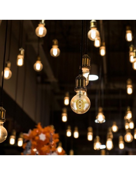 217216-Lampadina LED E  G Filamento Ambrato -4