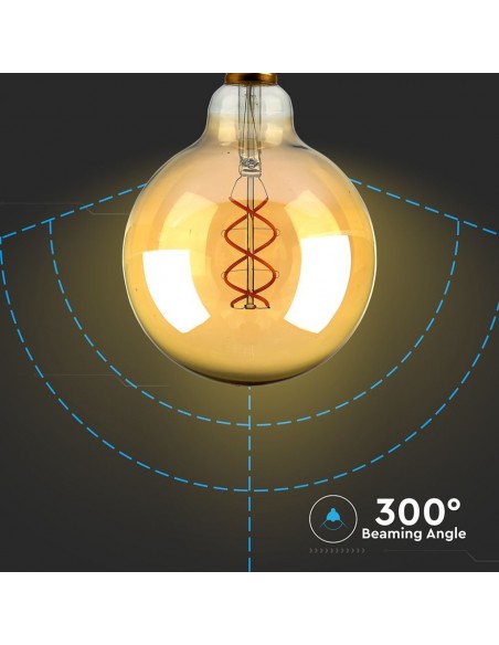 217216-Lampadina LED E  G Filamento Ambrato -6