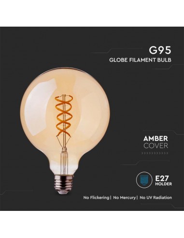 217217-Lampadina LED E  G Filamento Ambrato -5