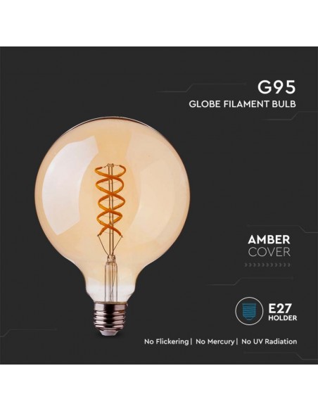 217217-Lampadina LED E  G Filamento Ambrato -5