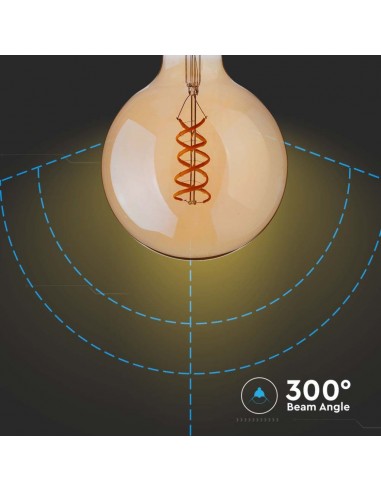 217217-Lampadina LED E  G Filamento Ambrato -6