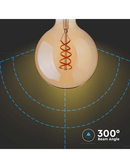 217217-Lampadina LED E  G Filamento Ambrato -6