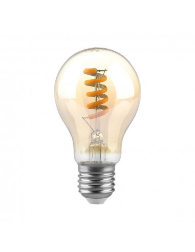 217335-Lampadina LED E  LM/W A Filamento a Spirale Ambrato -1