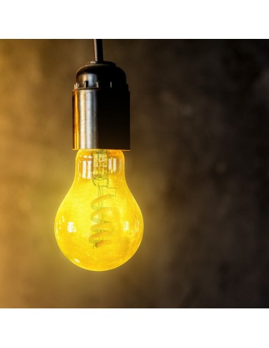 217336-Lampadina LED E  LM/W A Filamento a Spirale -4