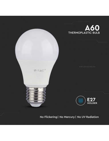 Lampadina LED E27 10.5W 100LM/W A60...