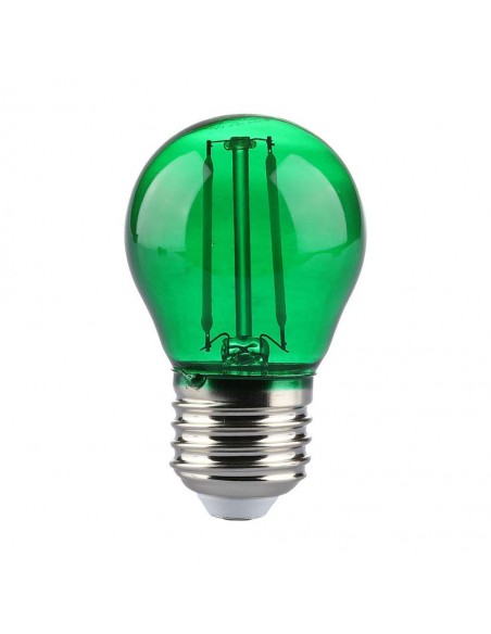 217411-Lampadina LED E  G Filamento Colore Verde-1