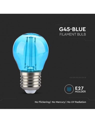217412-Lampadina LED E  G Filamento Colore Blu-5