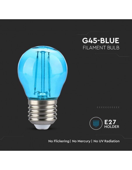217412-Lampadina LED E  G Filamento Colore Blu-5