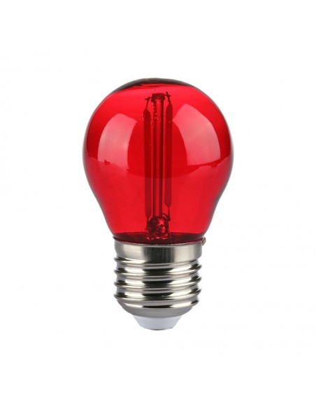 217413-Lampadina LED E  G Filamento Colore Rosso-1