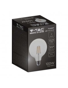 217454-Lampadina LED E  LM/W G Filamento Trasparente -1 2
