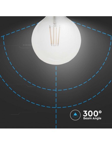 217454-Lampadina LED E  LM/W G Filamento Trasparente -7