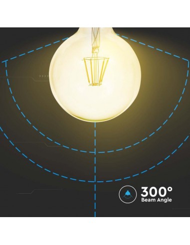Lampadina LED E27 12W G125 Filamento...