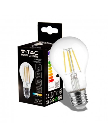 217459-Lampadina LED E  LM/W A Filamento -1