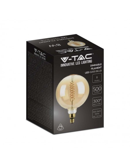 217462-Lampadina LED E  G Filamento  Dimmerabile-2