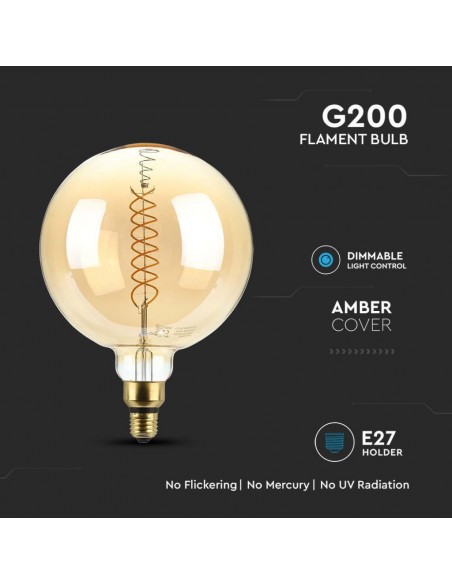 217462-Lampadina LED E  G Filamento  Dimmerabile-6